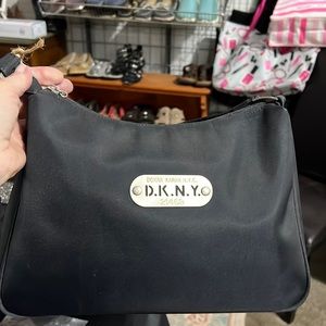 DKNY NYLON SHOULDER BAG